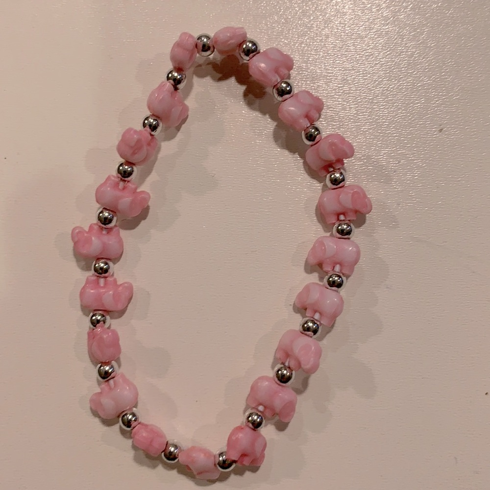 Girl’s Elephant Bead Bracelet